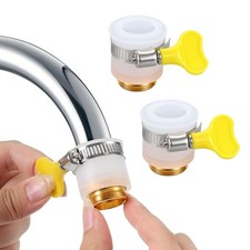 2 Pcs Universal Faucet Hose Adapter, Kitchen Sink Faucet Adapter to Garden