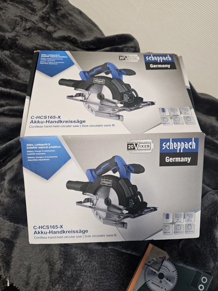 Handkreisäge Akku 20 Scheppach Komplett - Bild 3 von 4