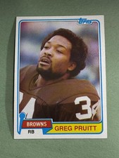 Greg Pruitt 1981 Topps Cleveland Browns #415 FF36
