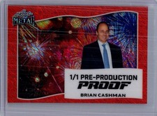 Brian Cashman 2025 Leaf 4th Of July Baseball 1/1 Pre Production Proof