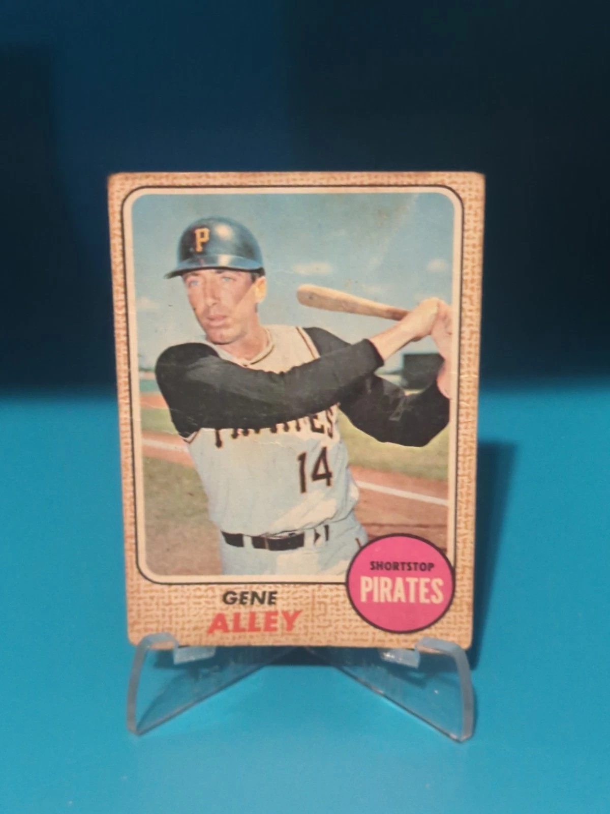💥(Rare) 1968 Topps Venezuelan #53-Gene Alley- VG Condition- No Creases