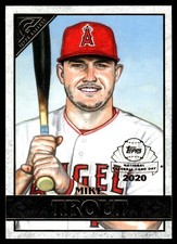 2020 Topps Chrome Gallery NBCD Preview Mike Trout Los Angeles Angels #GP-1