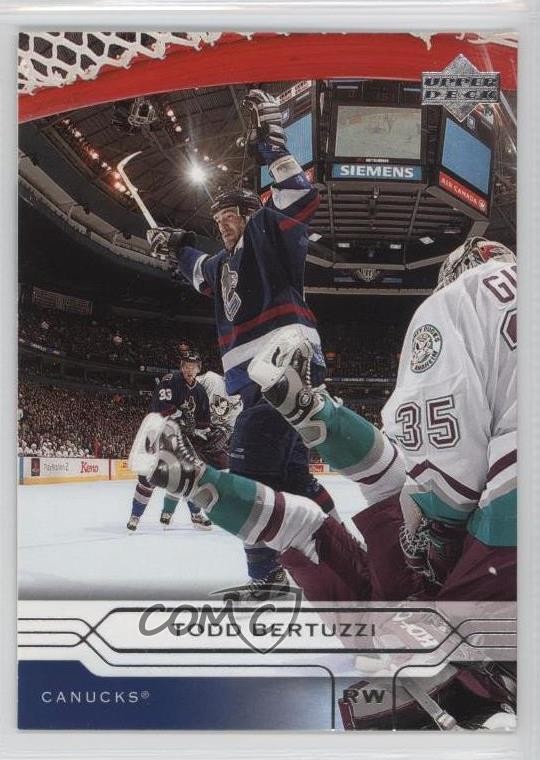 2004-05 Upper Deck Todd Bertuzzi #170 0q3