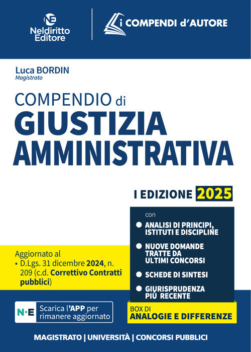 Compendio di giustizia amministrativa 2025 - 2025 - Neldiritto Ed