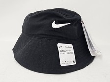 Nike Apex Bucket Hat, 2T-4T, Black / White, UPF 40 , No Chin Strap, Toddler, NWT