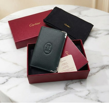 Cartier Must de Cartier 6CC Green Calfskin Card Holder Wallet NIB 2026 Gift