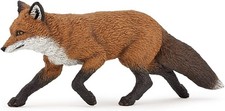 Fox Figurine - Forest Animal Toy for Kids Age 3+ - Realistic Hand Painted
