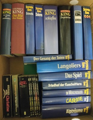 Stephen King Bücherpaket Sammlung Konvolut   23 Bücher, The Green Mile 1 - 5..