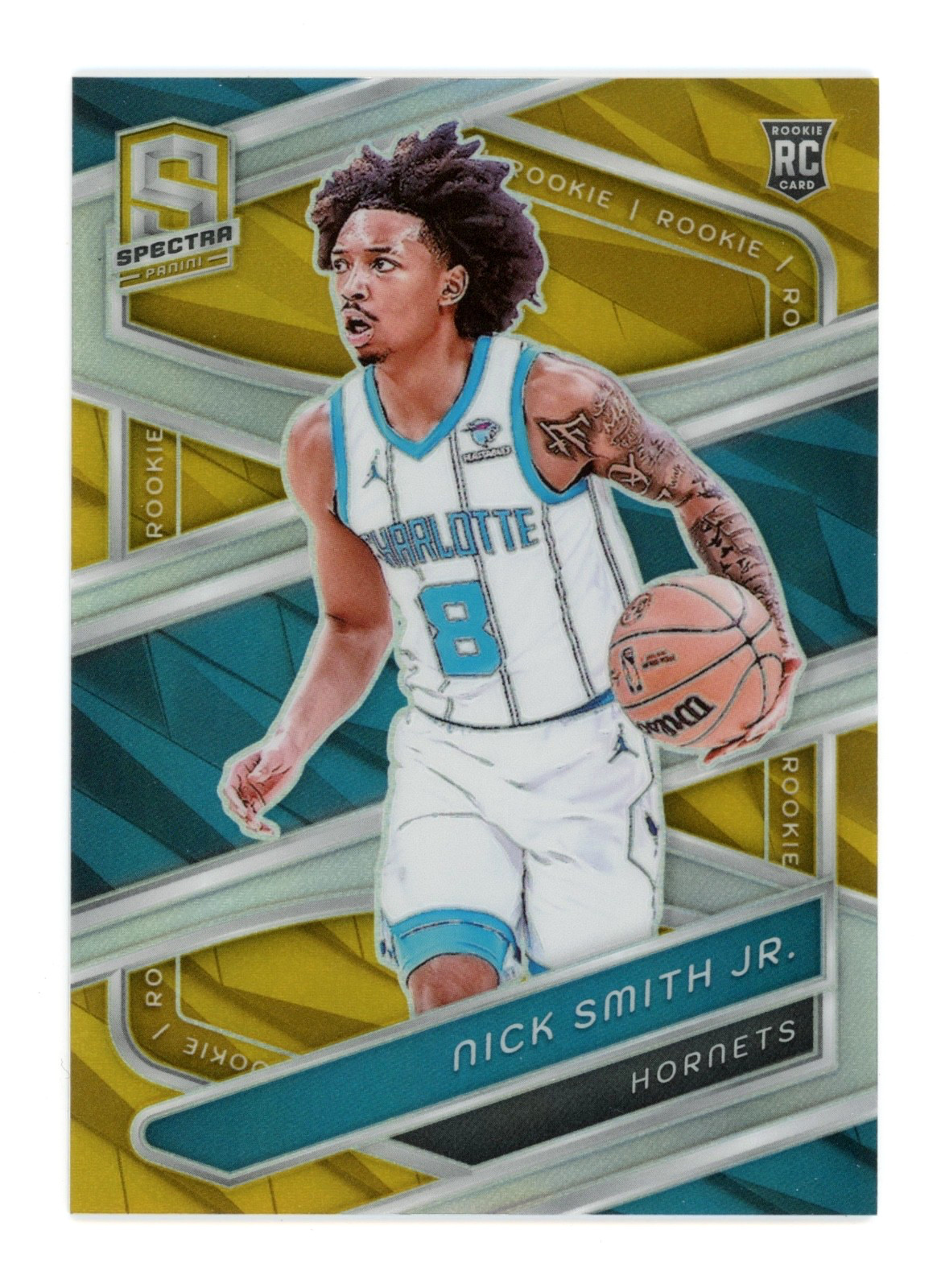 Nick Smith Jr 2023-24 Panini Spectra Gold 2/10 Rookie RC #141 Hornets