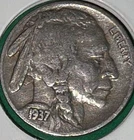 1937 S Buffalo Nickel **Free Shipping**