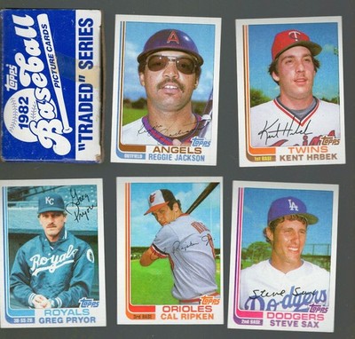 A 1982 Topps Traded Baseball Complete Set 1-132 Cal Ripken Jr Rookie