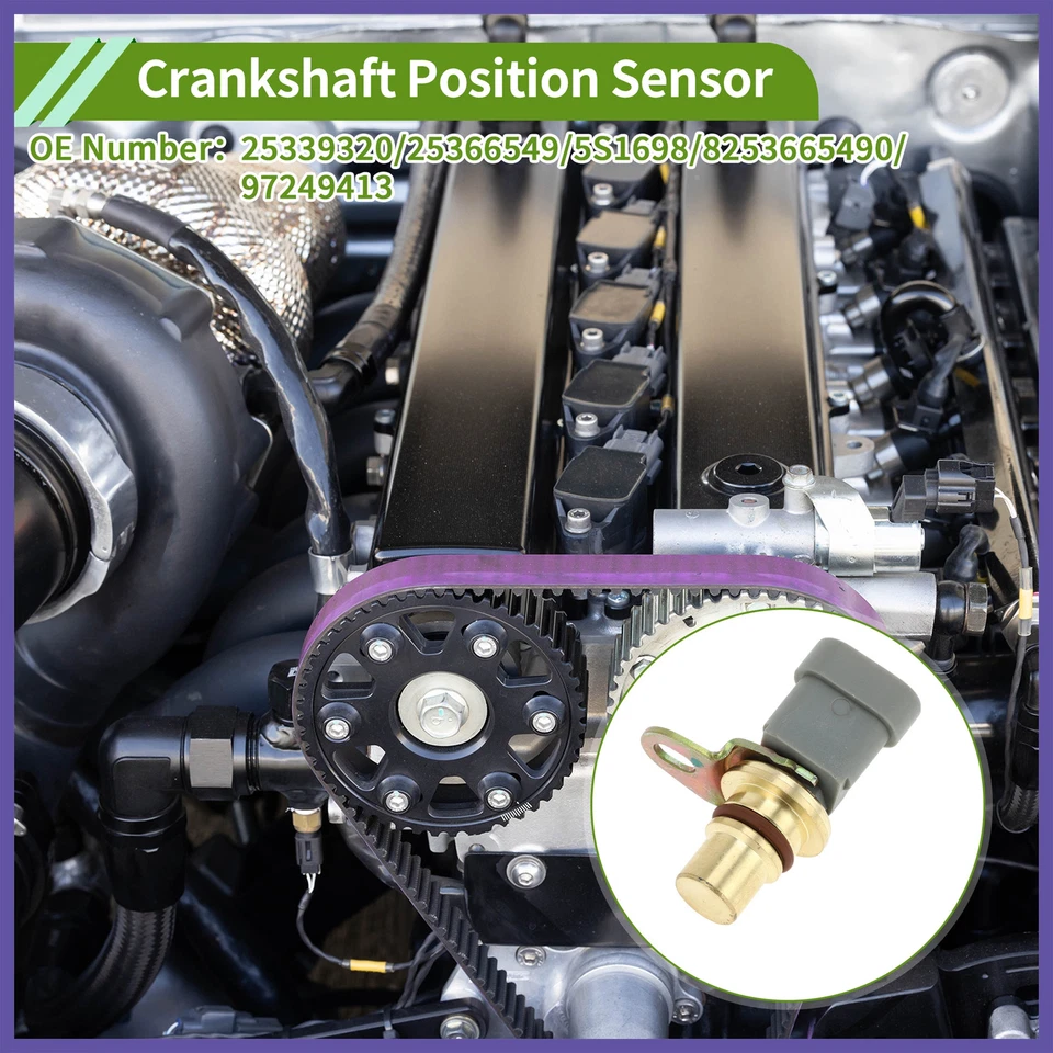 Sensor de posición del cigüeñal para GMC Sierra 2500HD 6.6 01-04 Nº25339320 Gris Foto 2 de 4