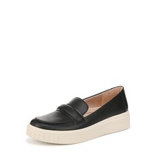 LifeStride Women's Geneva Loafer Flat Black 7 W,