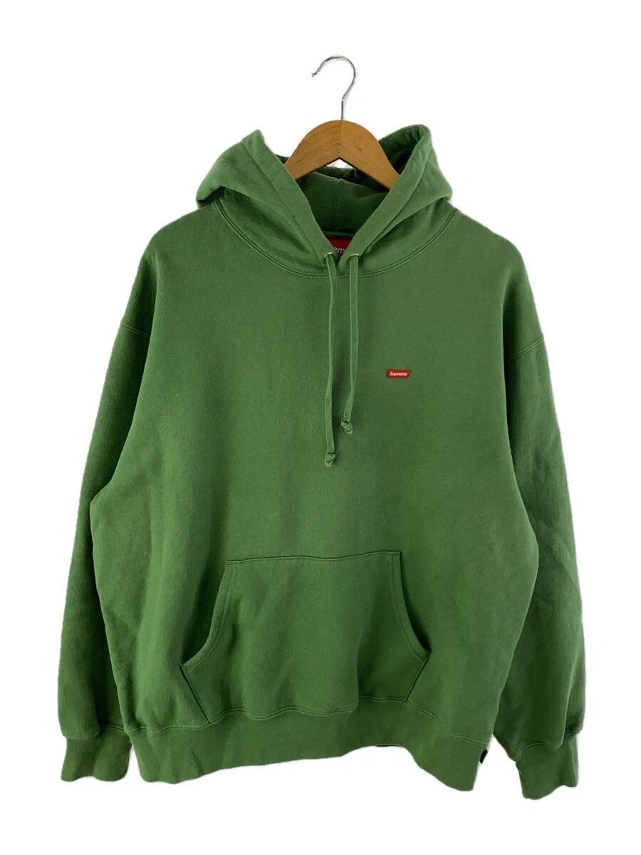 Sweat à capuche Supreme 24SS petite boîte à capuche L coton vert manchette occasion