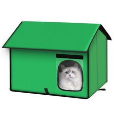 Outdoor Pet Shelter, Waterproof Portable Cat House, Collapsible Indoor Kennel...