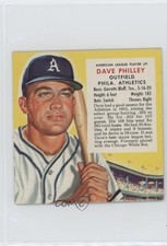 1954 Red Man Tobacco All-Star Team Cut Tab Dave Philley #9 0c6