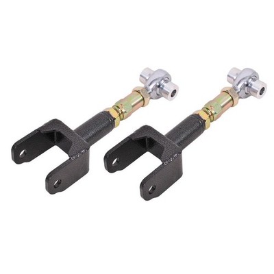 BMR Rear Adjustable Black Hammertone DOM Tube Upper Control Arms Chevelle 68-...