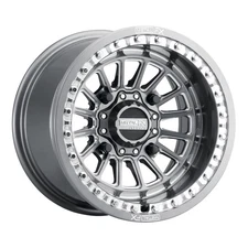 15x10 Metal FX Offroad Delta BEADLOCK Gunmetal Contrast Cut Wheel 4x137 (0mm)