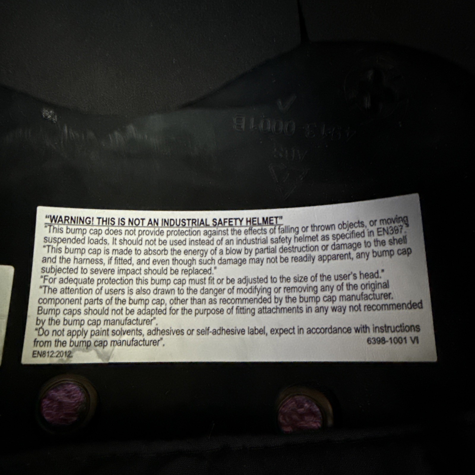 Black Baseball Bump Cap - Safety Hard Hat Head Protection Bump Cap