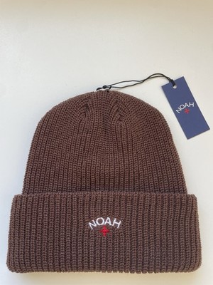 NOAH Core Logo Beanie BROWN