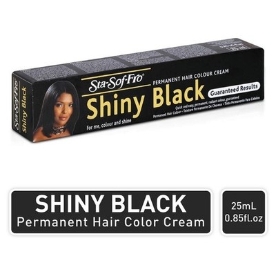 Sta Sof Fro Shiny Black Permanent Schwarz Haarfarbe Creme 25ml Kostenlose Lieferung
