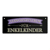 Metallschild L In 10,5X28Cm FüR GroßEltern Mit Lustigem Spruch - VerwöHnzentrum