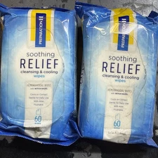 Preparation H Soothing Relief Cleansing & Cooling Wipes - 60 Each ( Pack 2)