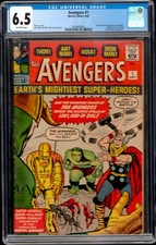 1963 Avengers #1 Marvel Comics 1st Appearance Of Avengers CGC 6.5