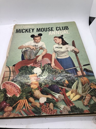 Mickey Mouse Club Annual 1957 AS IS see photos description missing pages