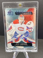 2015-16 SP GAME USED ROOKIE AUTO Mike Condon Montreal Canadiens #147
