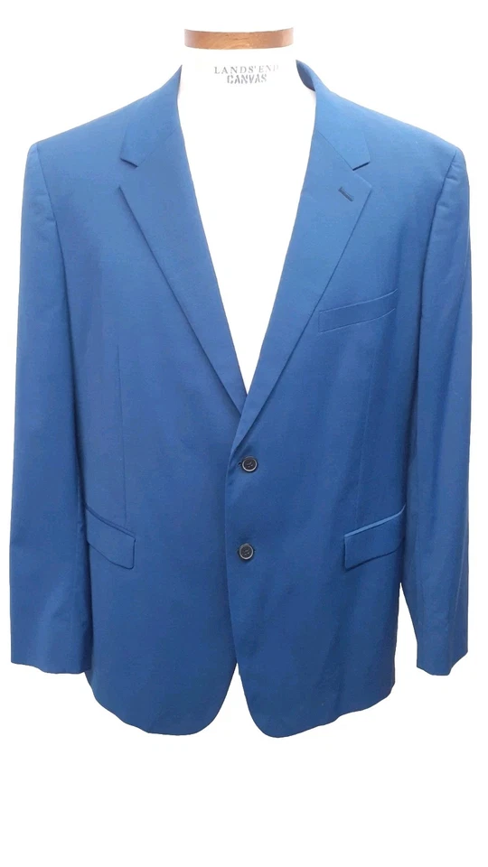 Nuevo Abrigo Chaqueta Blazer Hombre Theory Azul Deportivo 46 R Lana Elastano Foto 2 de 4