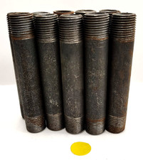 PIPE NIPPLE SIZE 1/2" LENGTH 4-1/2" THREAD CT 15 LOT OF 10