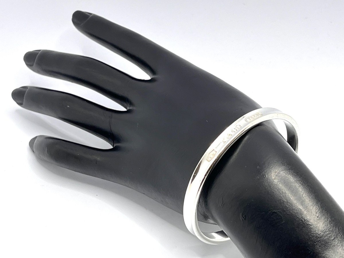 TIFFANY & Co.1837 Narrow Bangle Bracelet Sterling Silver 925