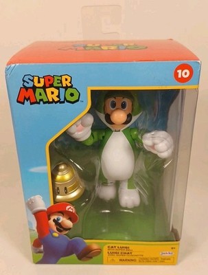 Nintendo Super Mario Luigi Cat #10 Figure Bell Boxed Sealed Box