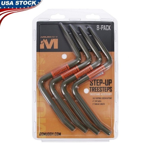 Tree Steps 8 Pack 4 Inch Grip Easy Install 750 lbs Capacity Self ...