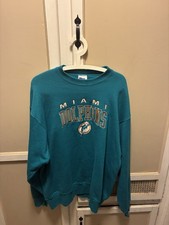 VTG Logo Athletic Miami Dolphins NFL Sweatshirt Crewneck Pullover Men’s XL Large