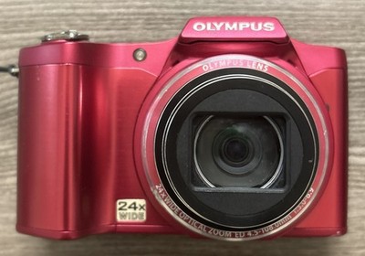 Olympus SZ-14 14MP Digital Camera Red with Battery | eBay