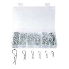85pcs Galvanized R Type Split Pins Spring Clip Pins for Lawn Mowers Use