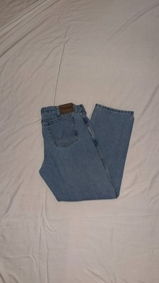 Wrangler Rugged Wear Relaxed Fit Light Wash Jeans   Men s 36x30   35001VI