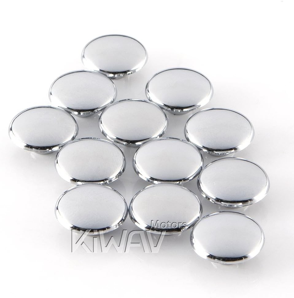 KiWAV chrome bolt cap screw cover fits 8mm bolt (6mm allen