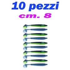 esca artificiale shad artificiali gomma pesca spigola serra canna mare spinning 