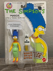 1990 The Simpsons Marge Action Figure with 5 Things Mom Say by Mattel Vintage | eBay