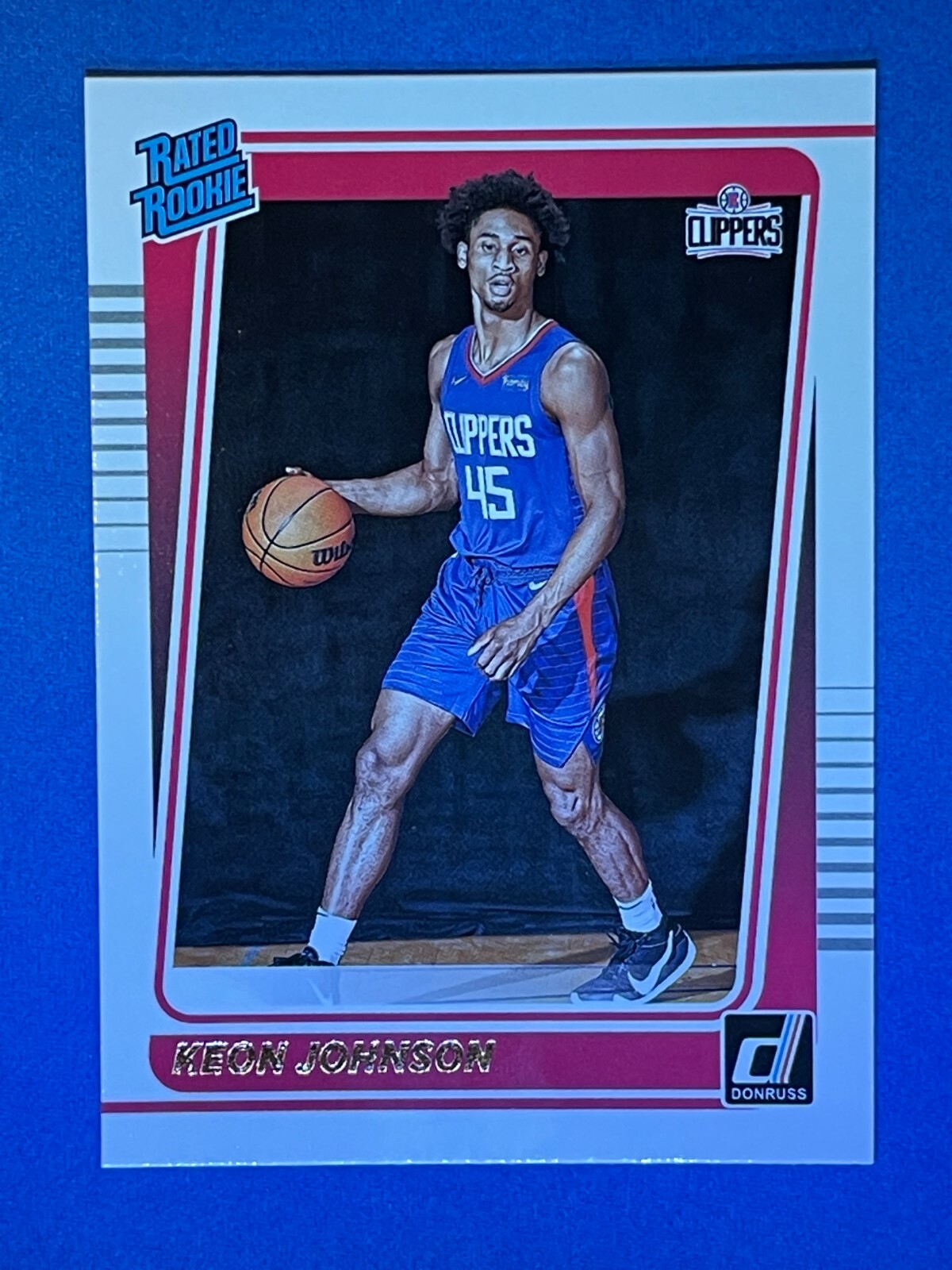 KEON JOHNSON 2021-22 Donruss Rated Rookie RC #242 Clippers