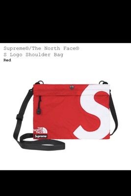 supreme the north face s logo shoulder bolsa black