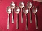 Set Of 7 Teaspoons Ekco Santa Clara Stainless Flatware 6 1/8"