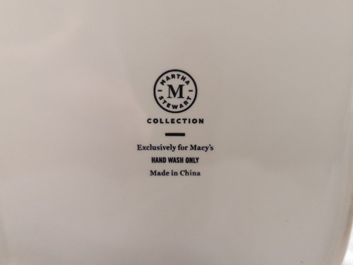 Martha Stewart Collection ceramica con coperchio in legno, contenitore medio alto 6 1/2 - Foto 9 di 12