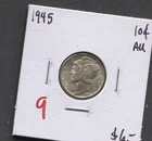 1945-Mercury Dime-AU