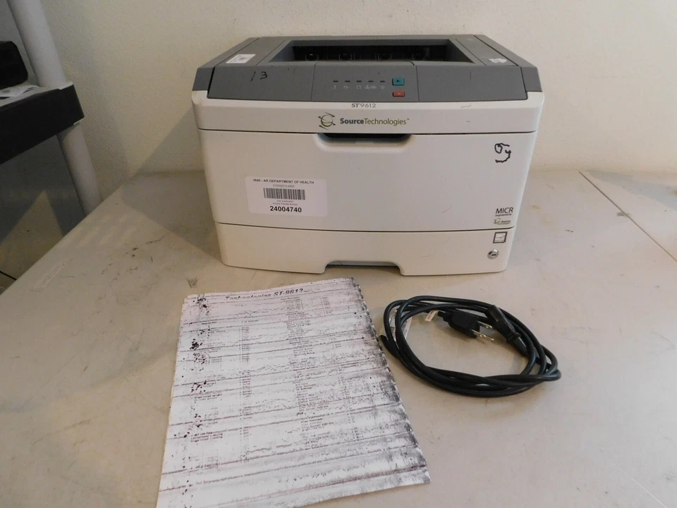 Source Technologies ST9612 Workgroup Laser Printer - Bad Print - Parts/Repair - Image 2 of 4