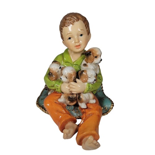 Heritage Mint LTD 2003 Porcelain Christmas Setting 1 REPLACEMENT PIECE Child Dog