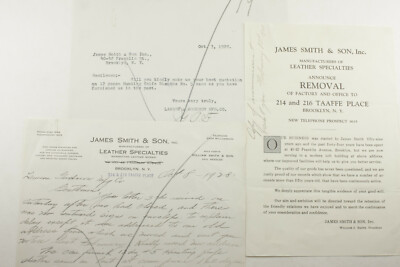 1928 Lamson Goodnow James Smith Son Inc Brooklyn NY Handwritten Ephemera P1051L